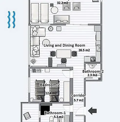 Διαμέρισμα Viola Sea View Penthouse *